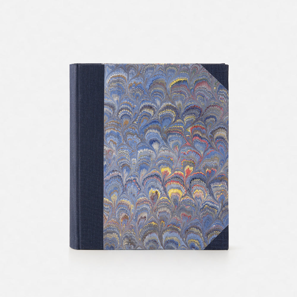 Marbled Paper Album with Canvas Spine