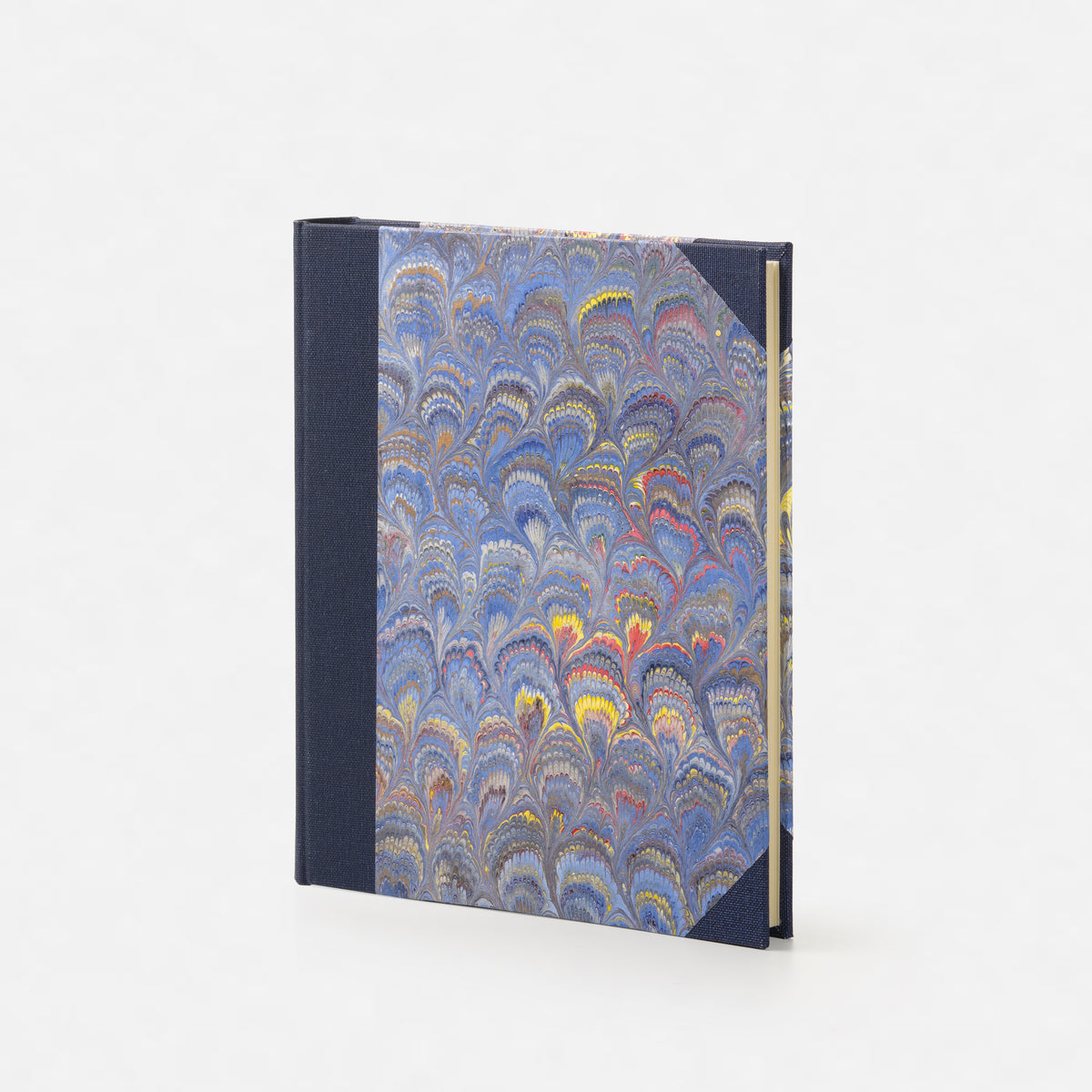 Marbled Paper Album with Canvas Spine