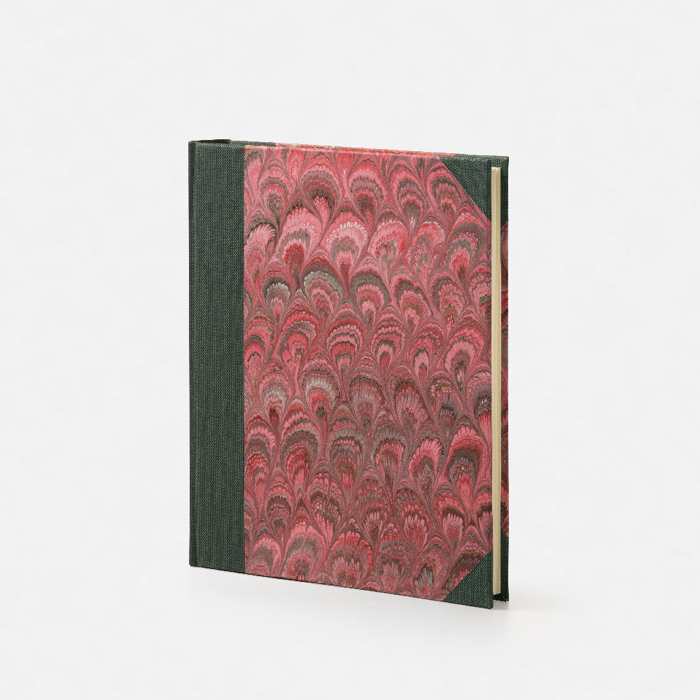 Marbled Paper Album with Canvas Spine