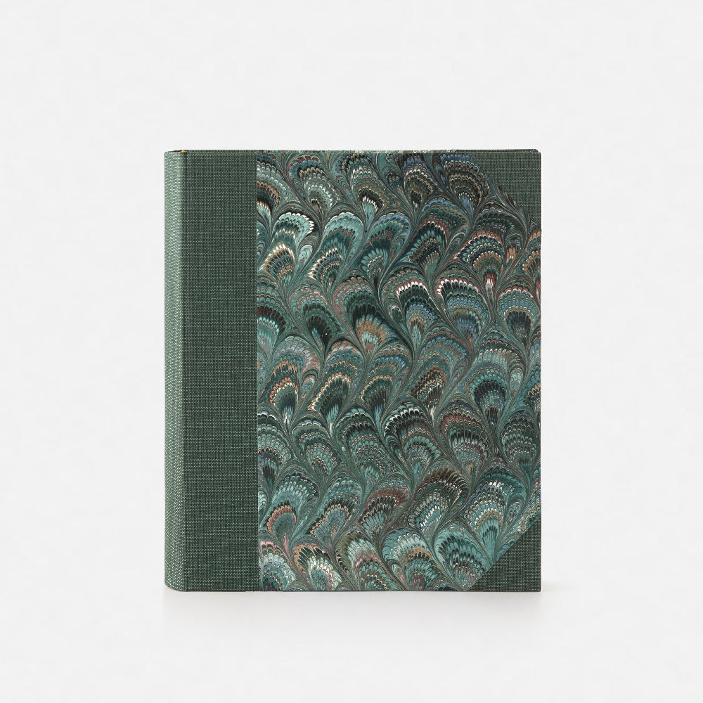 Marbled Paper Album with Canvas Spine
