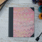 Marbled Paper Album with Canvas Spine