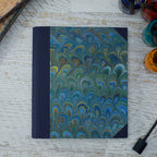 Marbled Paper Album with Canvas Spine