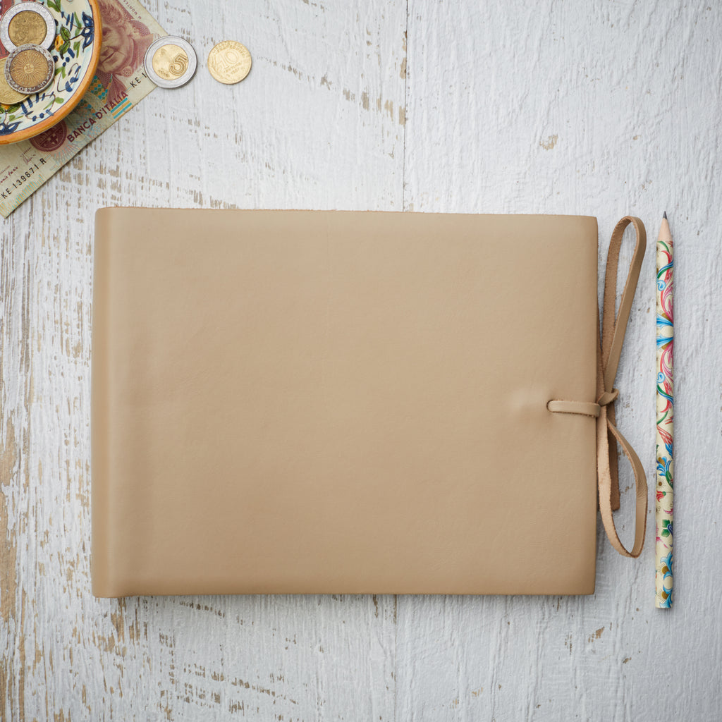 Soft Leather Album with Tie