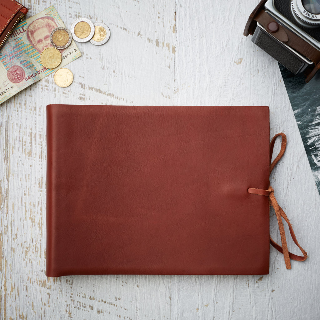 Soft Leather Album with Tie