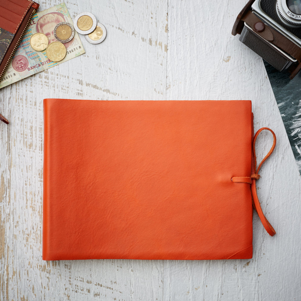Soft Leather Album with Tie