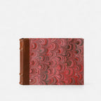 Hand Marbled Album with Leather Spine