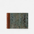 Hand Marbled Album with Leather Spine