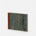 Hand Marbled Album with Leather Spine