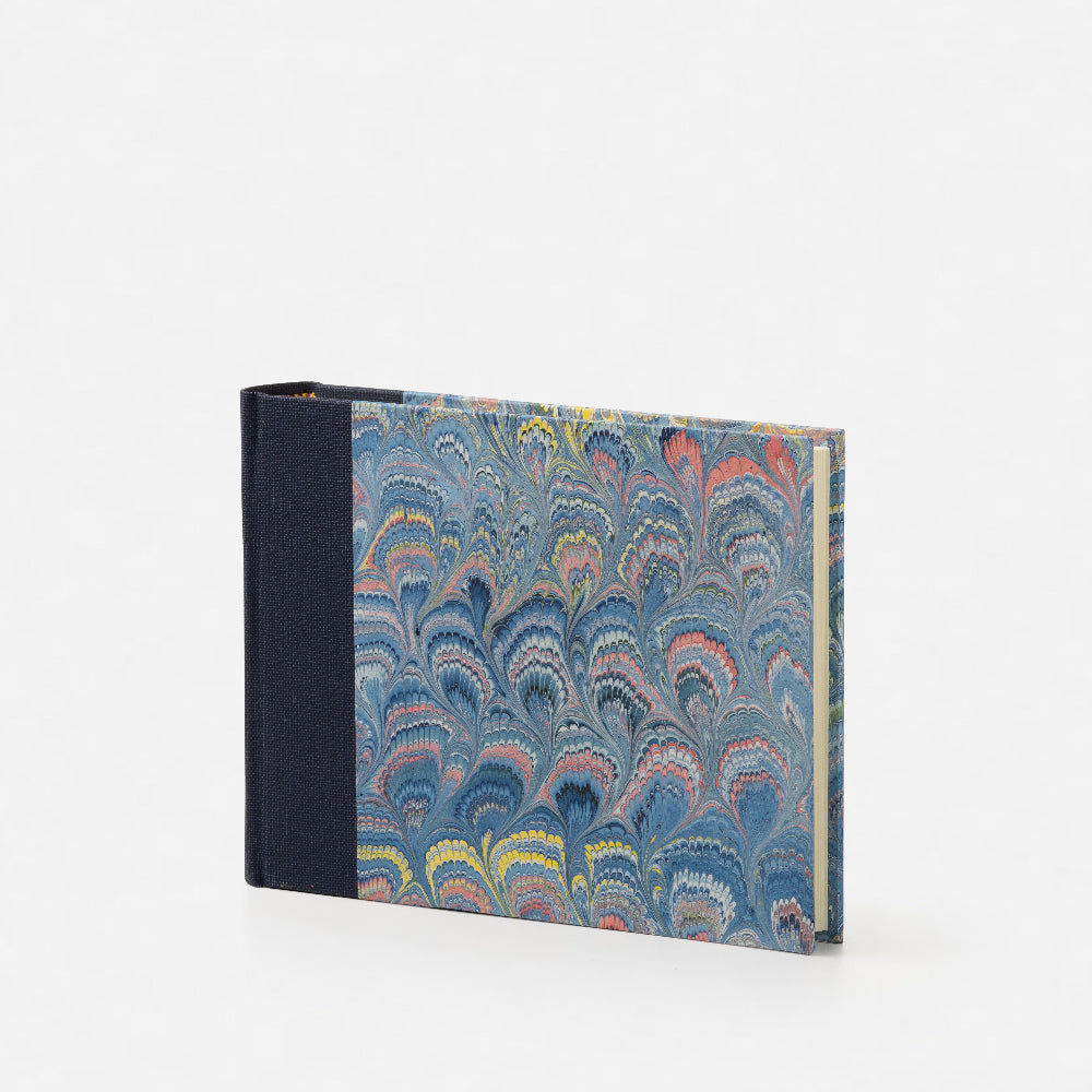 Marbled Paper Album with Canvas Spine