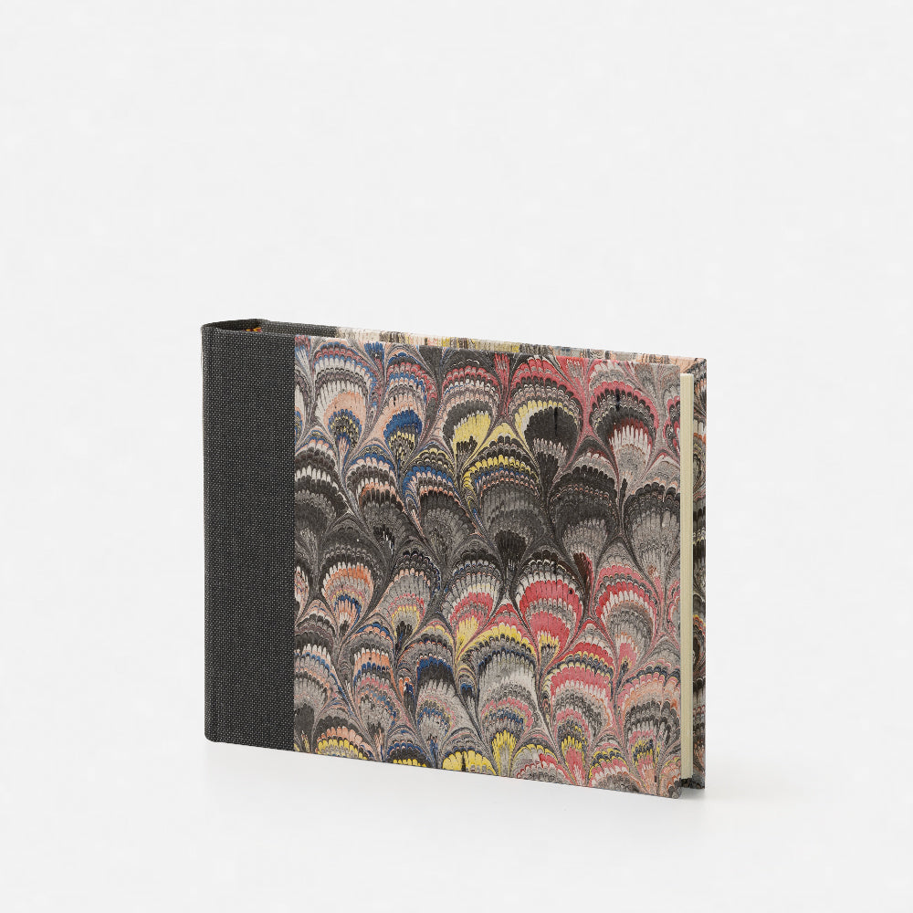 Marbled Paper Album with Canvas Spine
