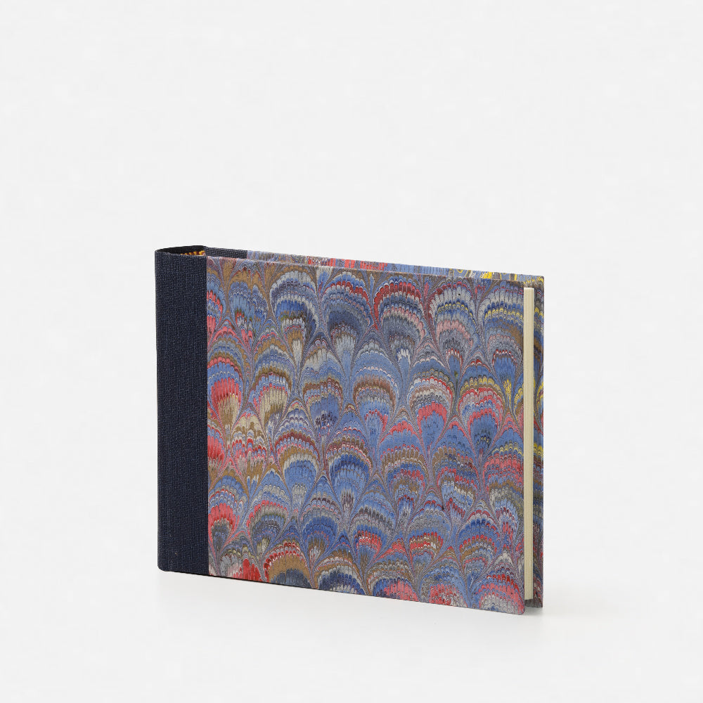 Marbled Paper Album with Canvas Spine