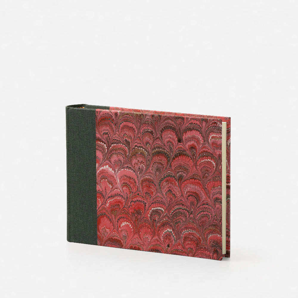 Marbled Paper Album with Canvas Spine