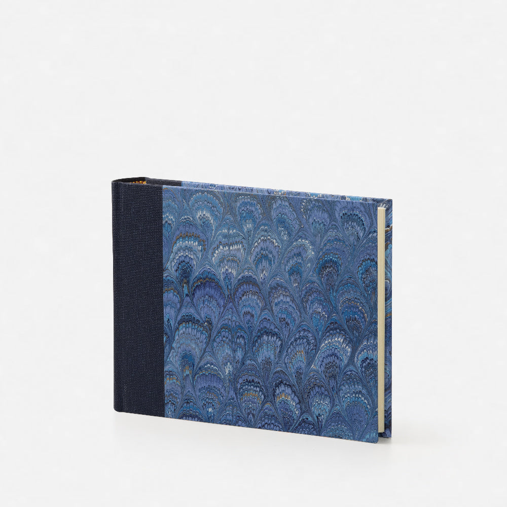 Marbled Paper Album with Canvas Spine