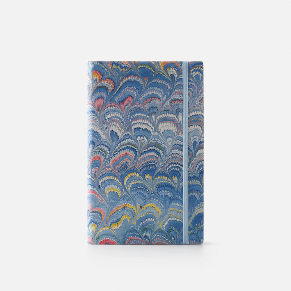 Marbled Paper Journal - Soft Cover - Dotted - With Elastic
