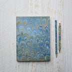 Marbled Paper Journal - Hard Cover - Unlined