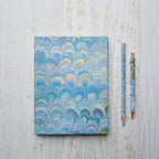 Marbled Paper Journal - Hard Cover - Unlined