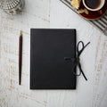 Leather Journal - Soft Cover - Lined - With Tie