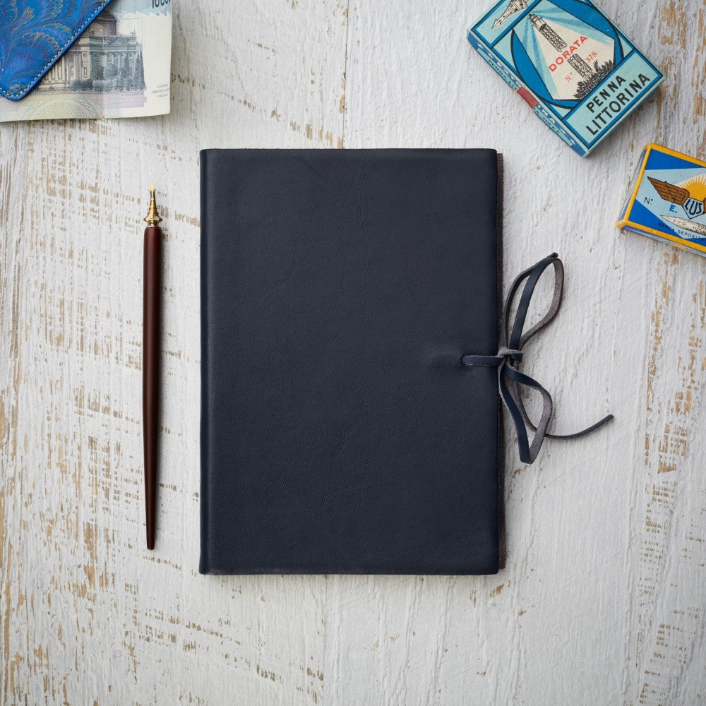 Leather Journal - Soft Cover - Unlined - With Tie