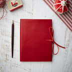 Leather Journal - Soft Cover - Lined - With Tie