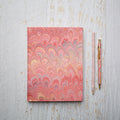 Marbled Paper Journal - Hard Cover - Unlined