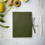 Leather Journal - Soft Cover - Lined - With Tie