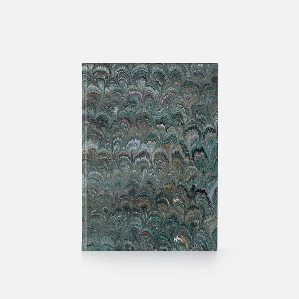 Marbled Paper Journal - Hard Cover - Unlined