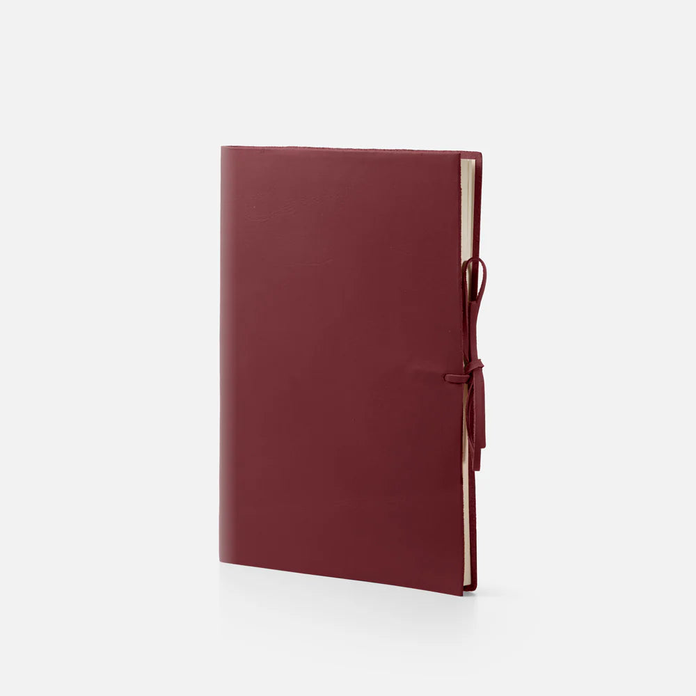 Leather Journal - Soft Cover - Lined - With Tie