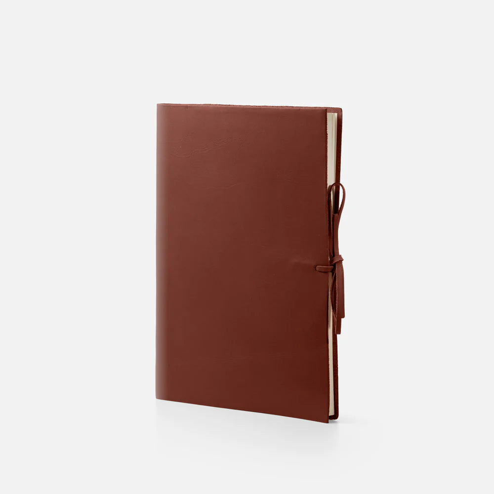 Leather Journal - Soft Cover - Unlined - With Tie