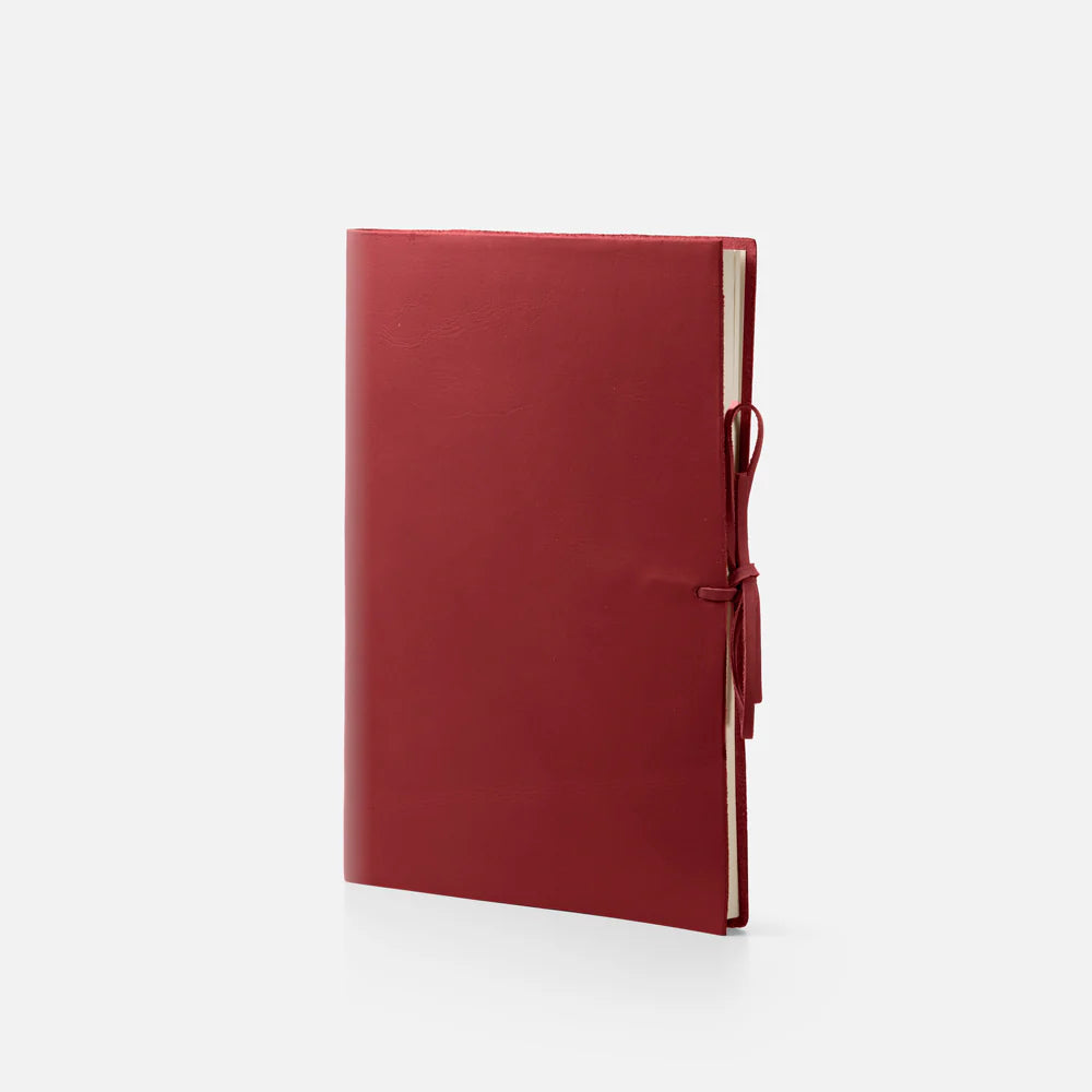 Leather Journal - Soft Cover - Lined - With Tie