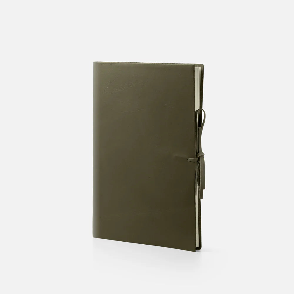 Leather Journal - Soft Cover - Unlined - With Tie