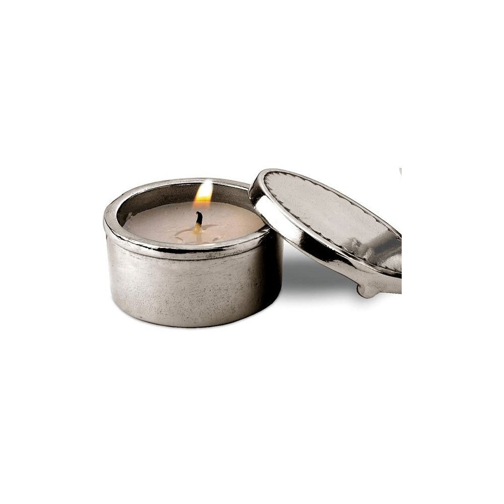 Small round engraved box with Lid