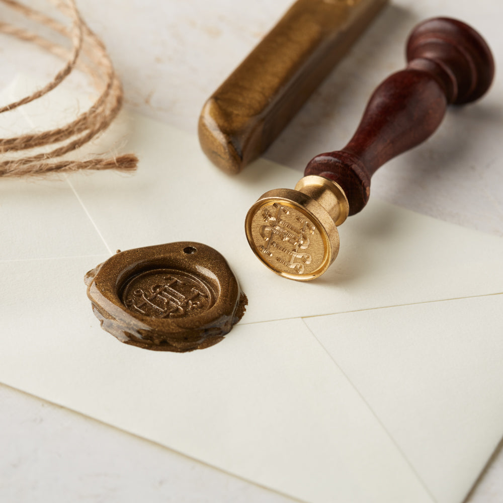 Double Initial Monogram Wax Seal Set