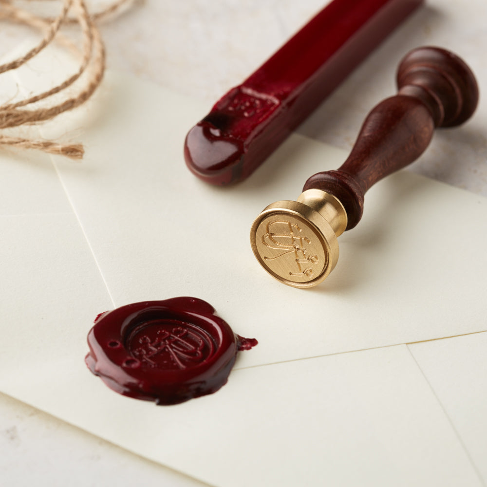 Double Initial Monogram Wax Seal Set