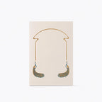 Navy and Gold Peacock Stationery Set