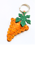 Grapes Leather Key Ring