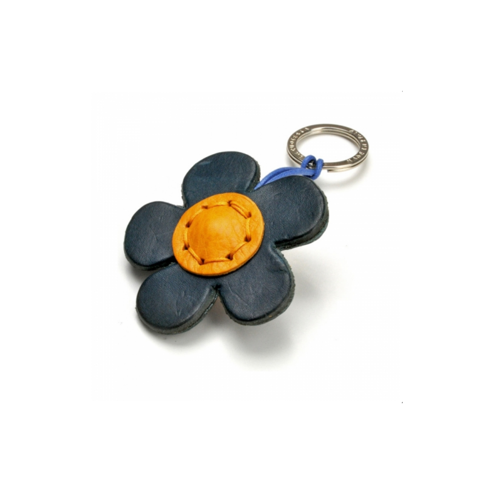 Flower Leather Key Ring