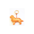 Golden Retriever Leather Key Ring
