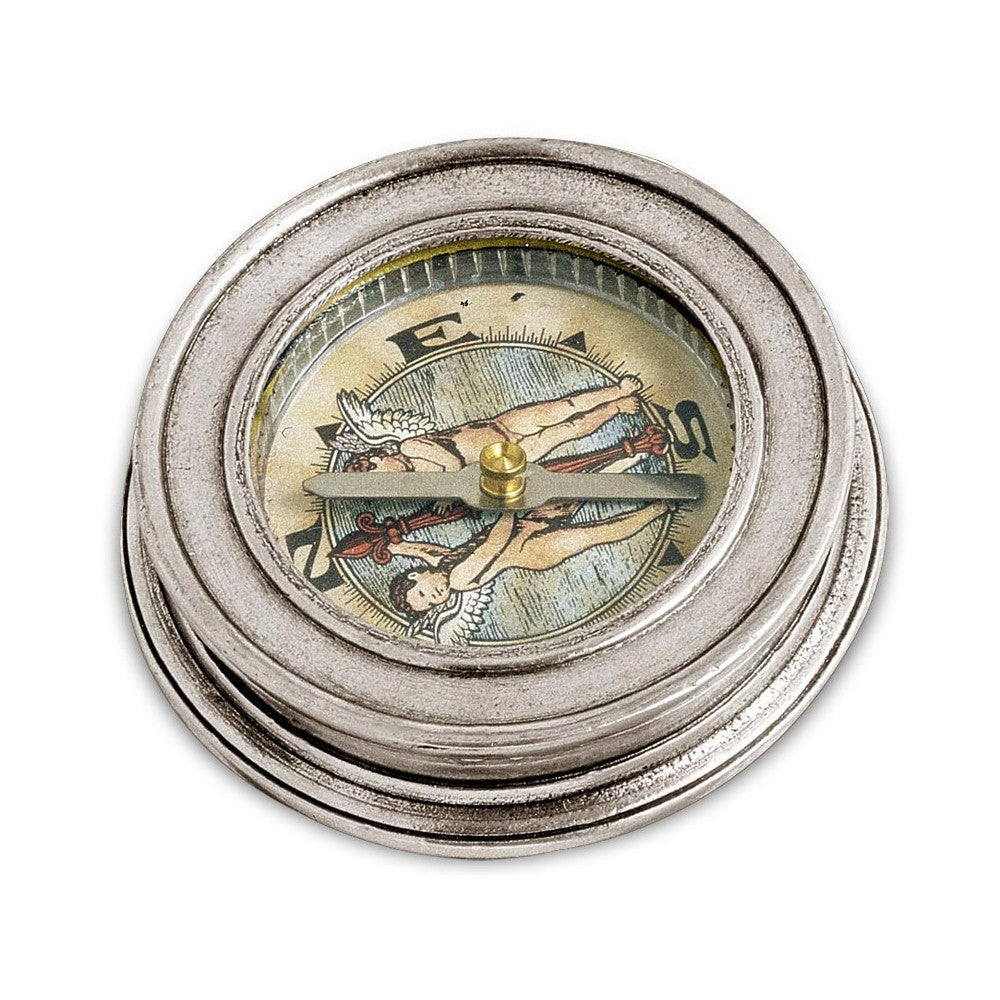 Italian Pewter Compass
