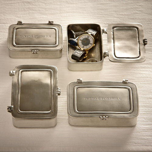 'Anything is possible' Italian Pewter Lidded Box