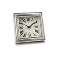 Italian Square Pewter Alarm Clock