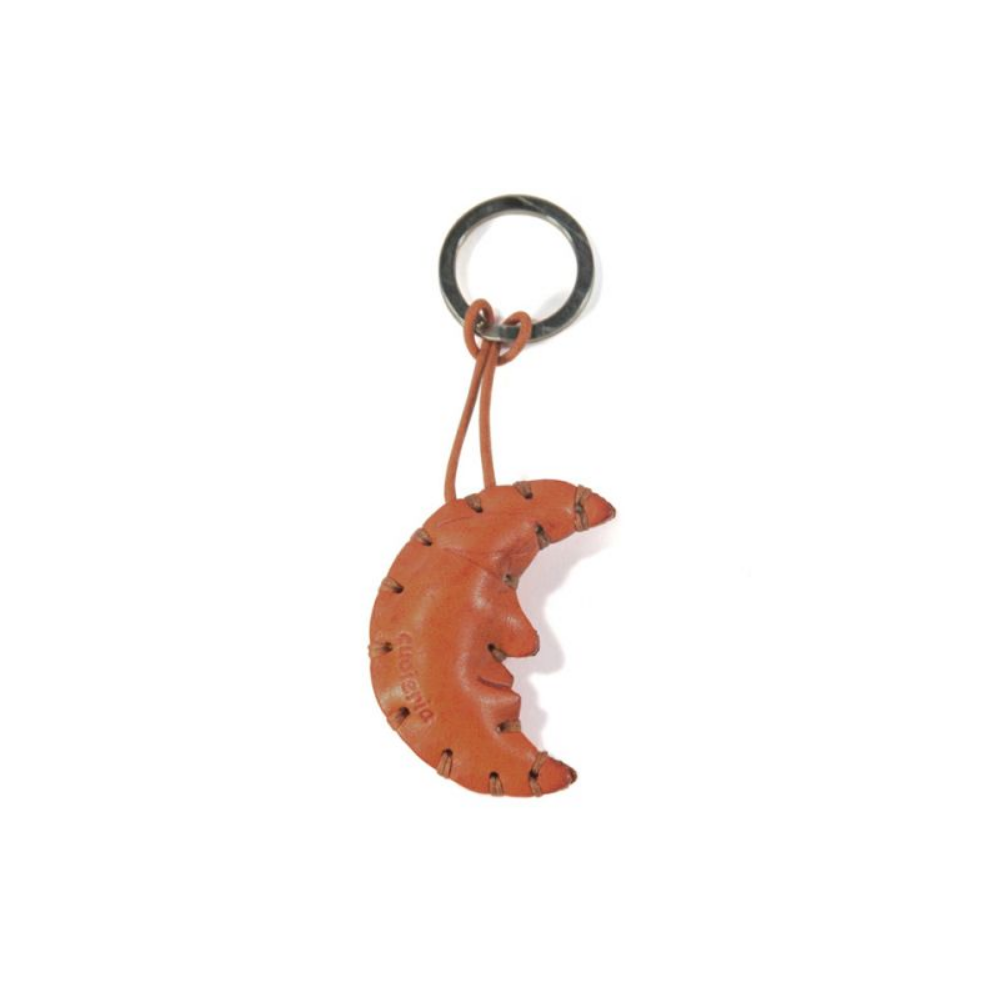 Moon Leather Key Ring