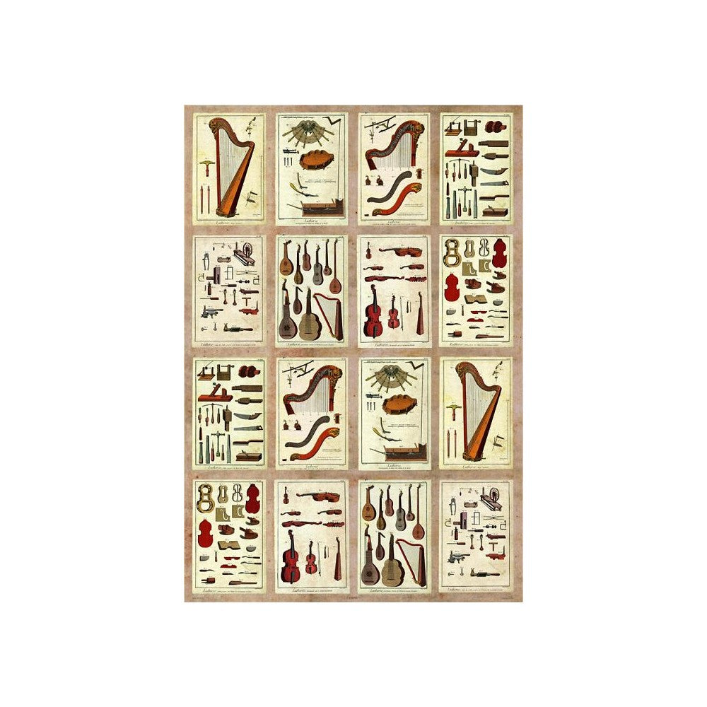 Musical Instruments & Tools Wrapping Paper