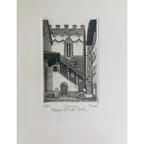 Original Florence Etching - Palagio di Parte Guelfe