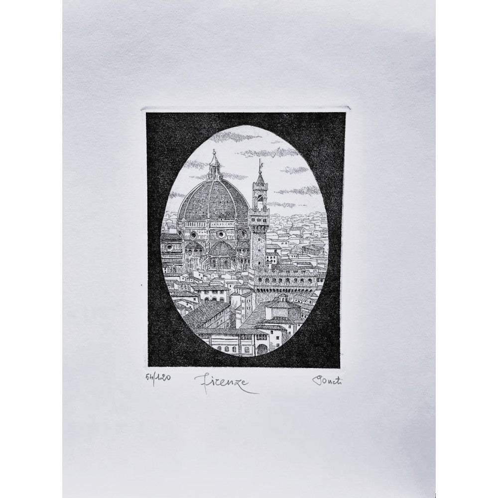 Original Florence Etching