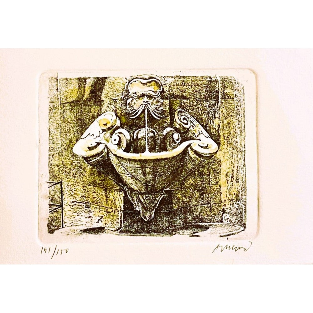 Original Florence Etching Card & Envelope