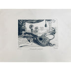 Original Musical Etching - Musical Instruments