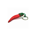 Red Chilli Leather Key Ring