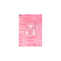 Pink Peacock Marbled Paper