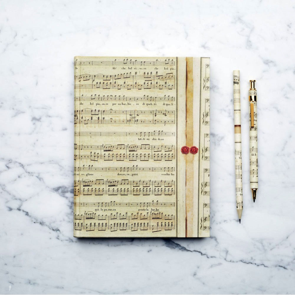 Music Paper Journal - Hard Cover - Unlined