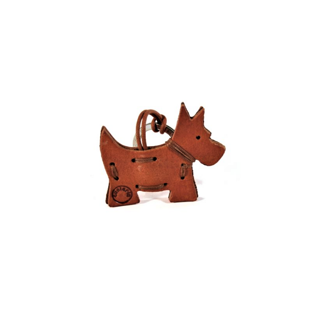 Sottish Dog Leather Key Ring